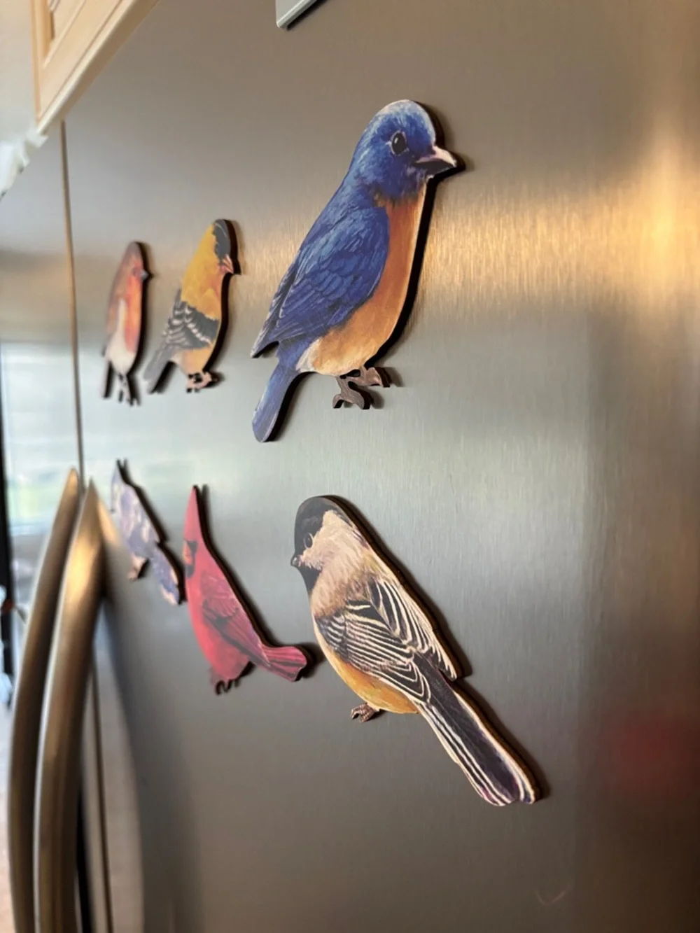 6🐦⬛Bird Magnet‎ Set - Colorful Decorative Bird Magnets for Fridge